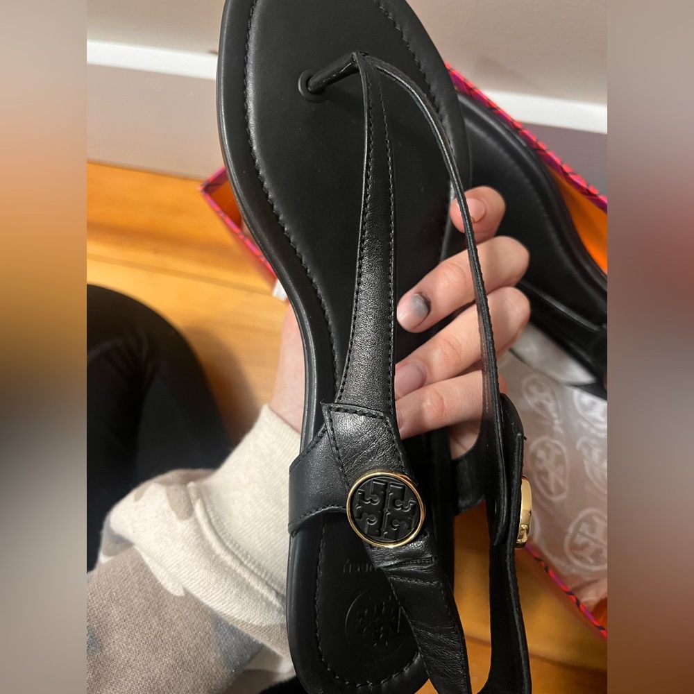 Tory Burch sling back thong sandals